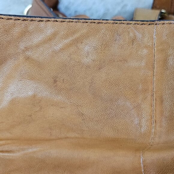 Michael Kors Tan Lamb Leather Gold Charm Satchel - Picture 9 of 15
